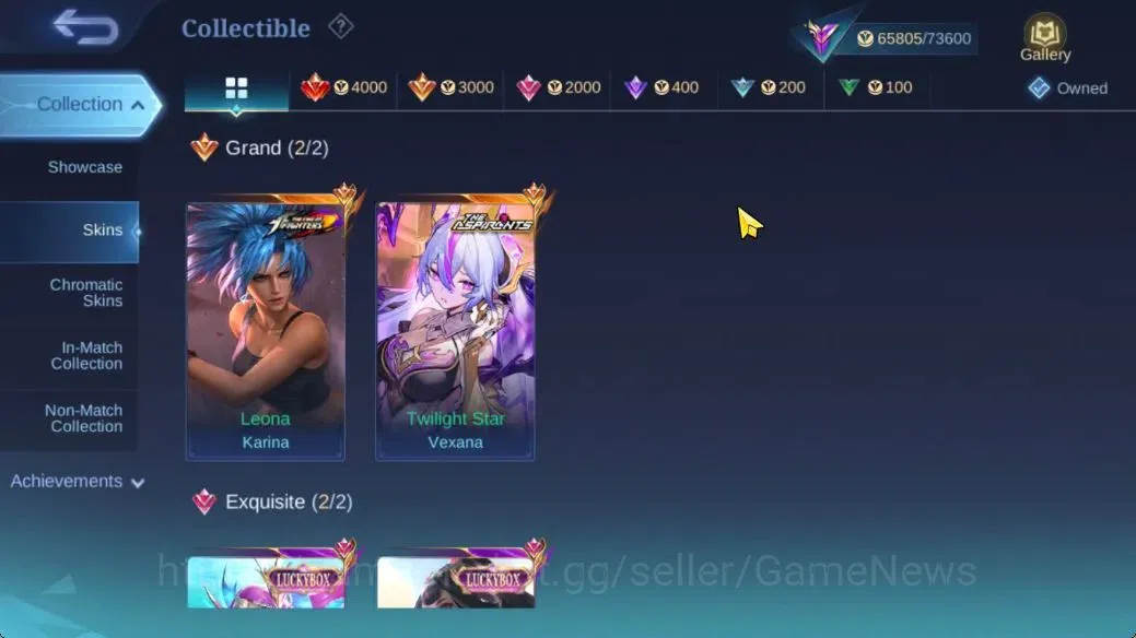 Mobile Legends: Bang Bang Accounts Hero 132|Skin 302|High Immo 103|Aspirant Vexana,Ko image 6