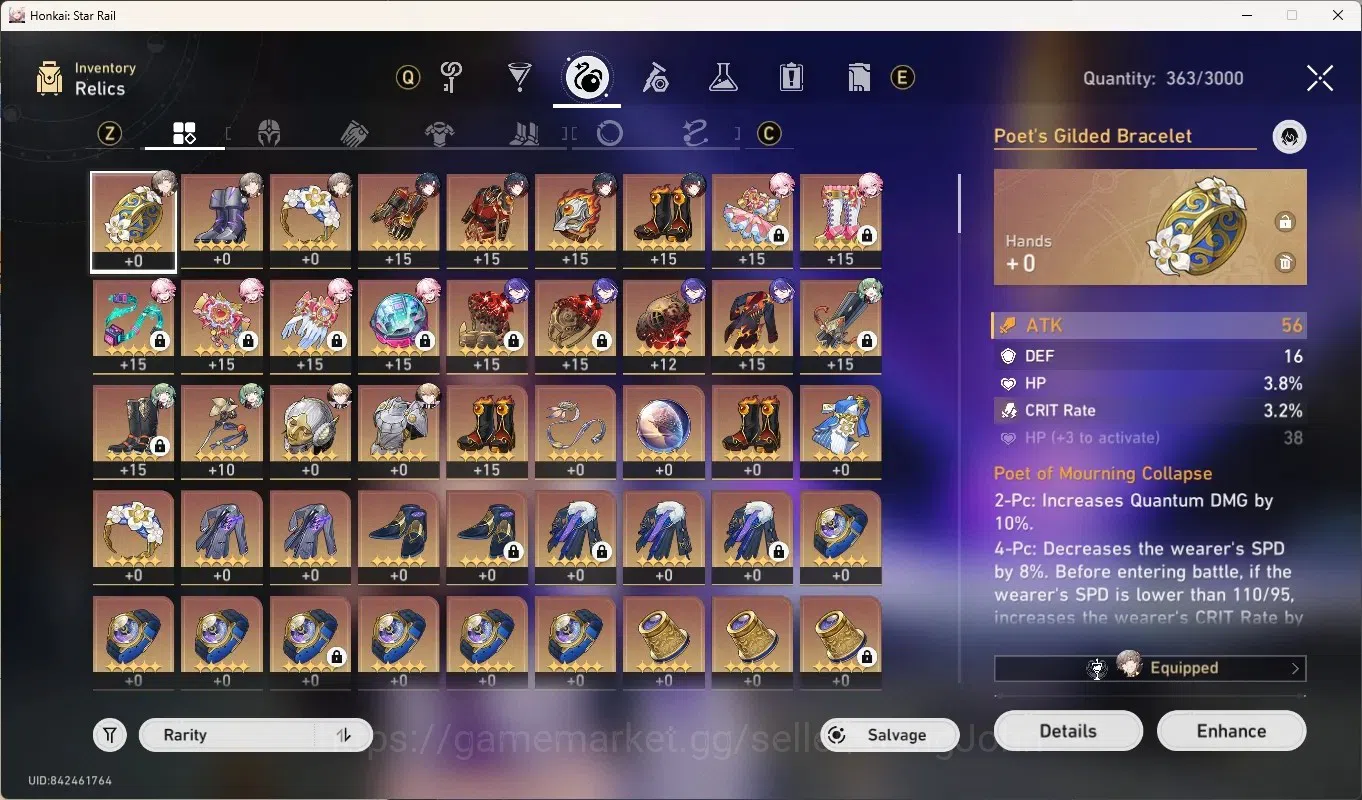Honkai Star Rail Accounts Others ASIA|TL 53|5 Limited [MortenaxBlade,Houhou,Acheron,Evanescia,Yao Guang]|Mc 8