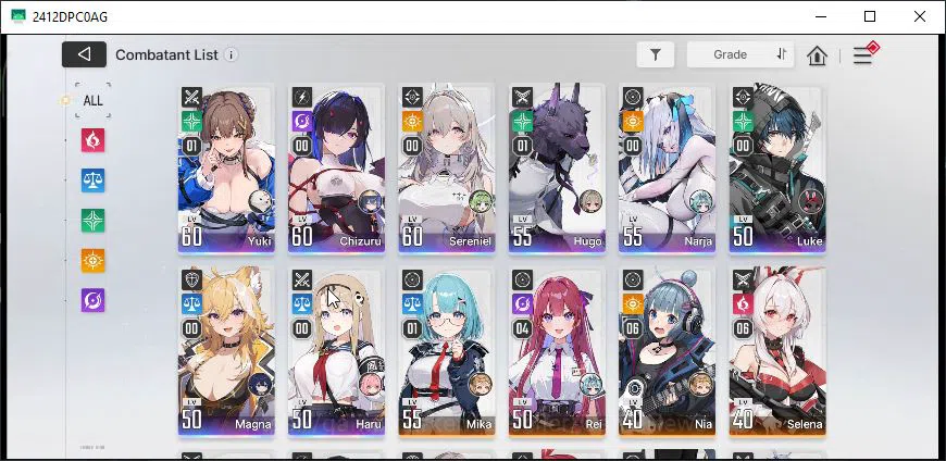 Chaos Zero Nightmare Accounts Asia Lv51|5,3K Cryst+1 Omega|8 3