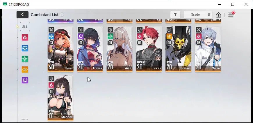 Chaos Zero Nightmare Accounts Asia Lv51|5,3K Cryst+1 Omega|8 4