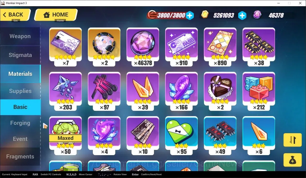 Honkai Impact 3rd Accounts Starter SEA Lvl 46|Starter|1 Full Set|Bronya Silverwing N-EX 4/4,Kiana Hotv,Pardofelis,Raiden 11