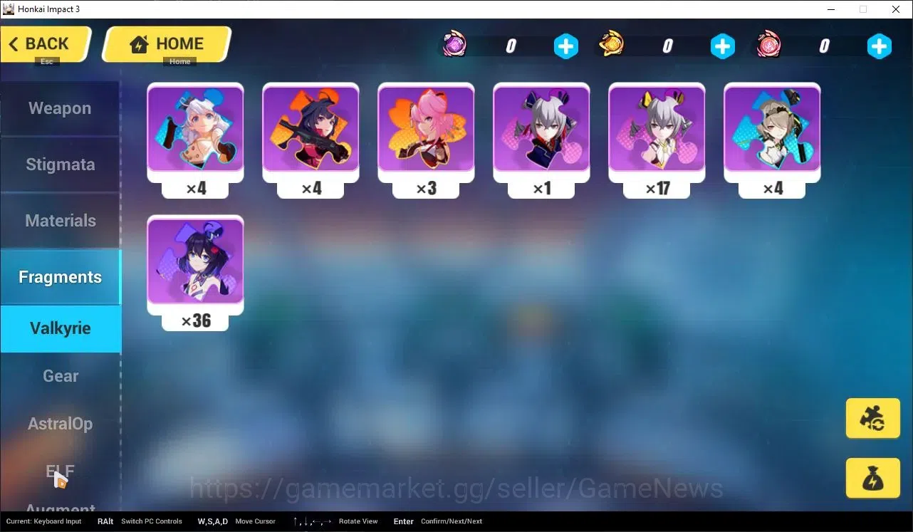 Honkai Impact 3rd Accounts Starter SEA Lvl 46|Starter|1 Full Set|Bronya Silverwing N-EX 4/4,Kiana Hotv,Pardofelis,Raiden 14