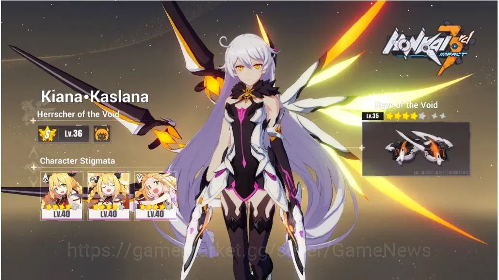 Honkai Impact 3rd Accounts Starter SEA Lvl 46|Starter|1 Full Set|Bronya Silverwing N-EX 4/4,Kiana Hotv,Pardofelis,Raiden 18