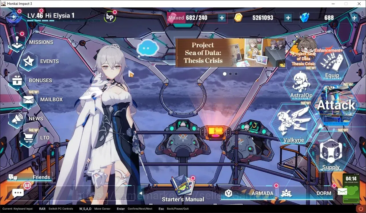 Honkai Impact 3rd Accounts Starter SEA Lvl 46|Starter|1 Full Set|Bronya Silverwing N-EX 4/4,Kiana Hotv,Pardofelis,Raiden 7