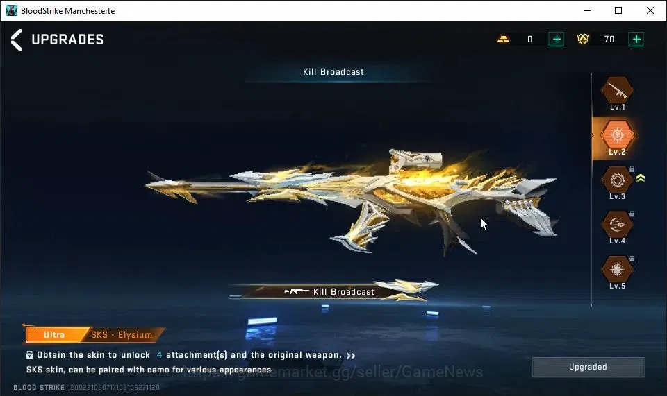 Blood Strike Accounts ASIA|Fresh Starter|2 ULTRA[M700-Boitata Lv3,SKS-El image 6