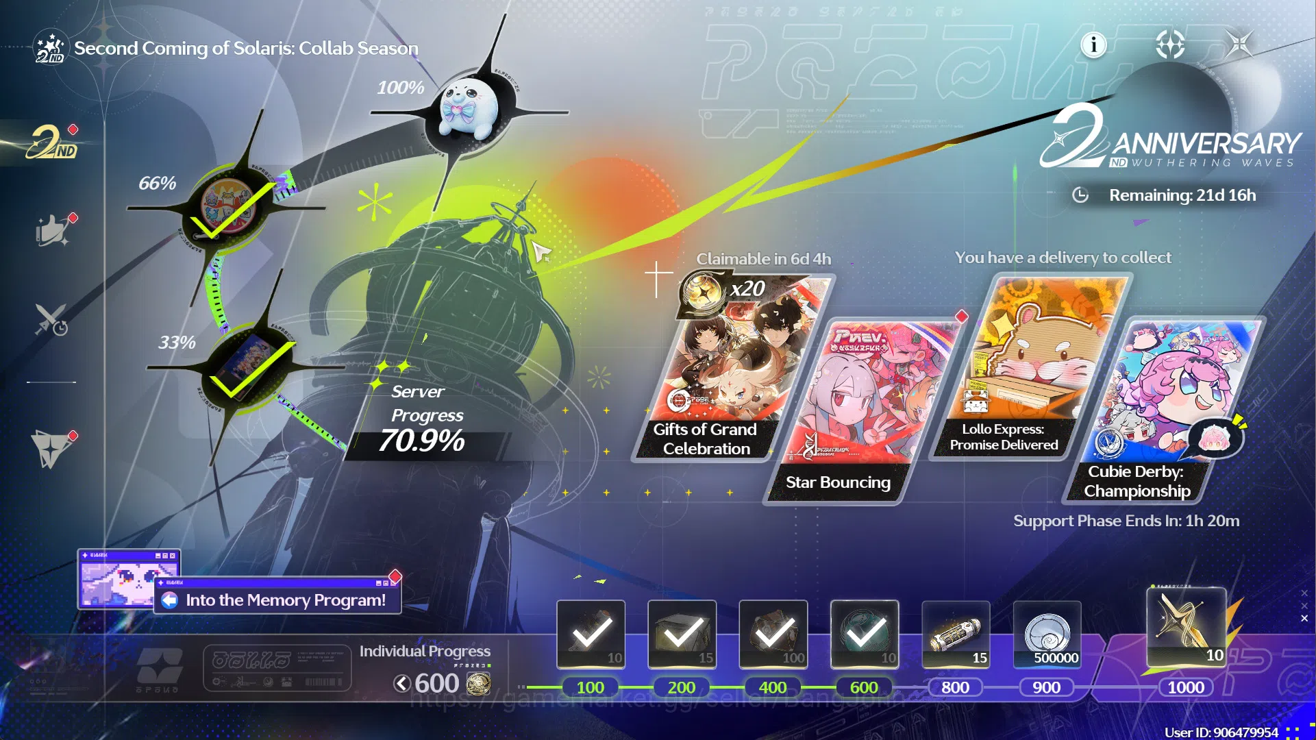 Wuthering Waves Accounts SEA | UL 20 | Starter Hiyuki + Sign, Luuk, Calchar image 10