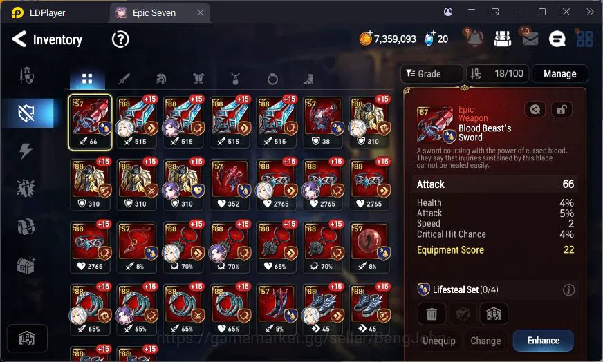 Epic Seven Accounts Global Unverif | 3 ML | Tieria | Judge Kise | Vic image 10