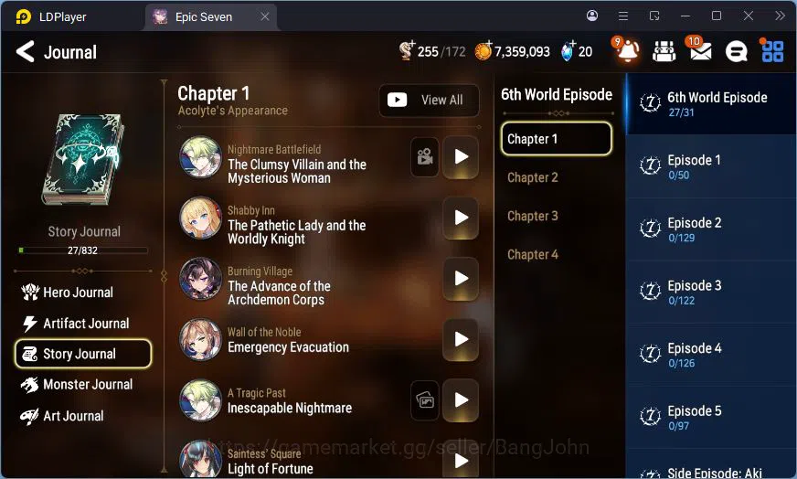 Epic Seven Accounts Global Unverif | 3 ML | Tieria | Judge Kise | Vic image 16