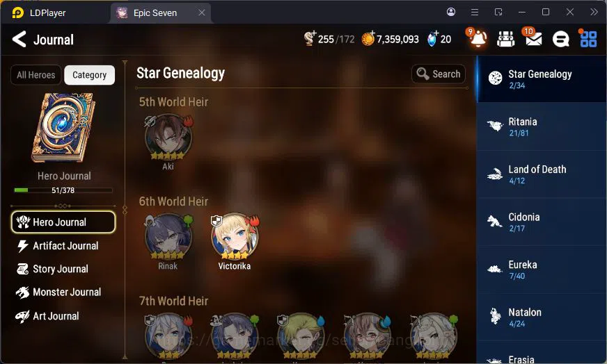 Epic Seven Accounts Global Unverif | 3 ML | Tieria | Judge Kise | Vic image 18