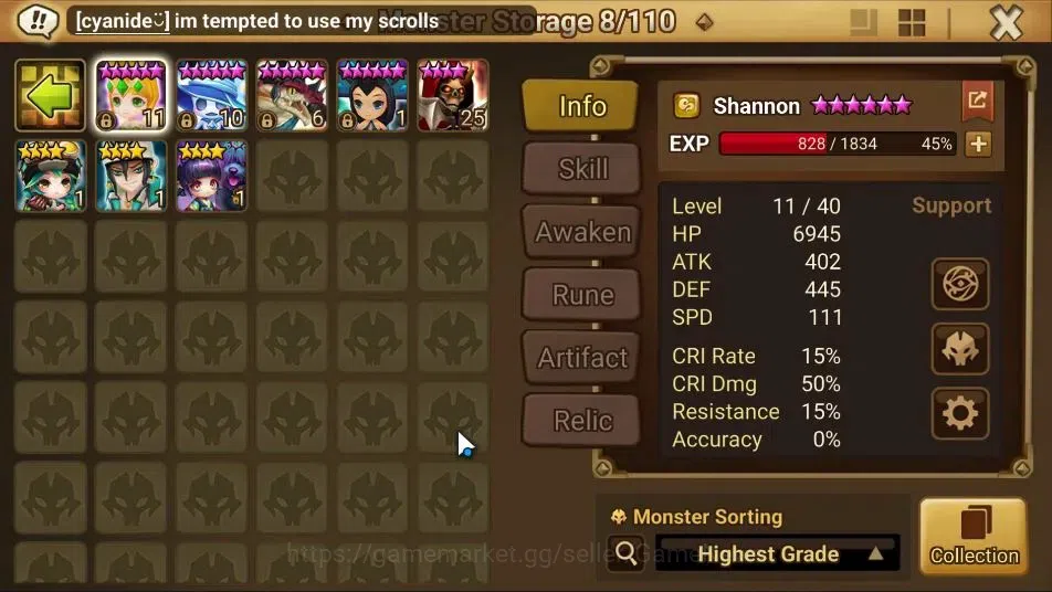 Summoners War: Sky Arena Accounts GLOBAL Lv 65|1 LD[Daniel]|21 Total NB5[Ereshion,Ol image 10