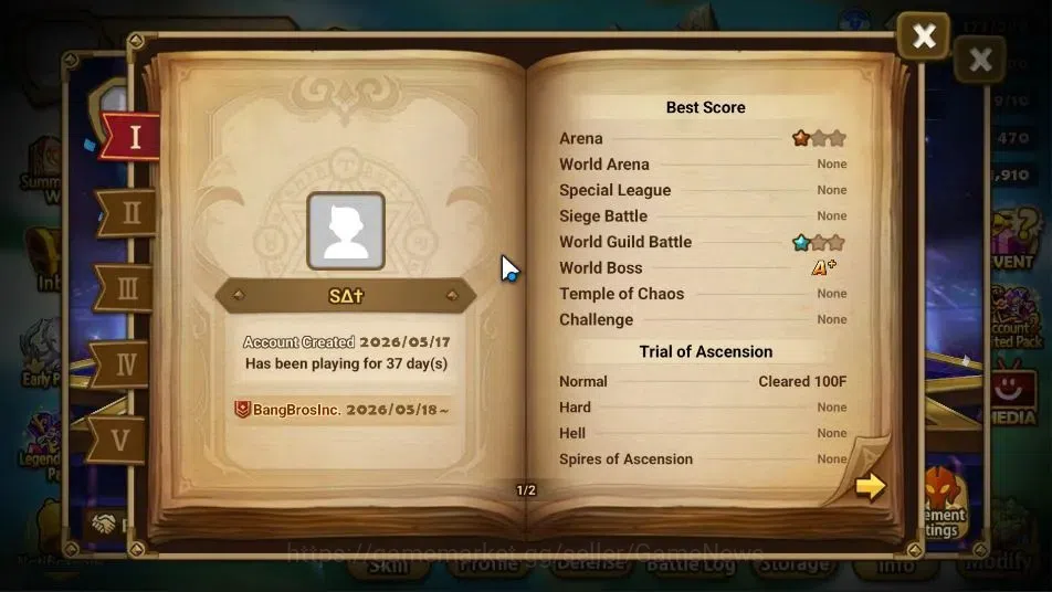 Summoners War: Sky Arena Accounts GLOBAL Lv 65|1 LD[Daniel]|21 Total NB5[Ereshion,Ol image 3
