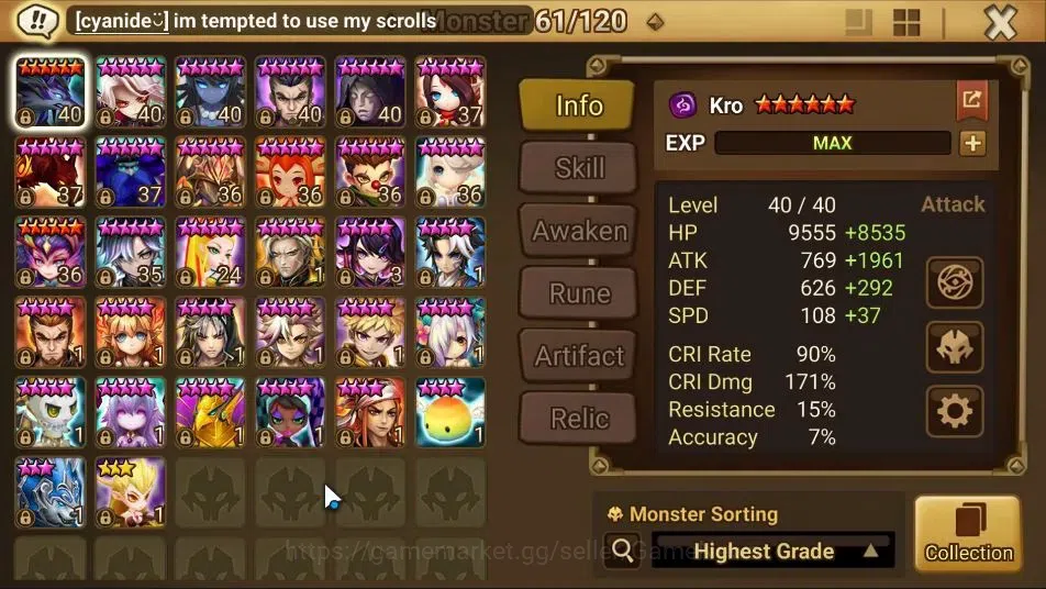 Summoners War: Sky Arena Accounts GLOBAL Lv 65|1 LD[Daniel]|21 Total NB5[Ereshion,Ol image 9