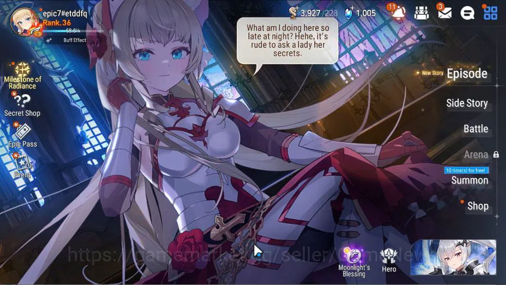 Epic Seven Accounts GLOBAL Unverif|New Era|2 ML(NM Luna, Harsetti)+Set image 1