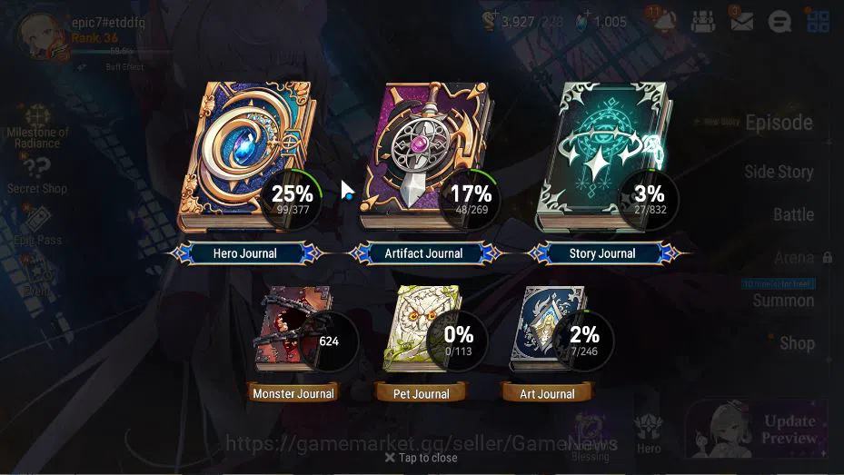 Epic Seven Accounts GLOBAL Unverif|New Era|2 ML(NM Luna, Harsetti)+Set image 17