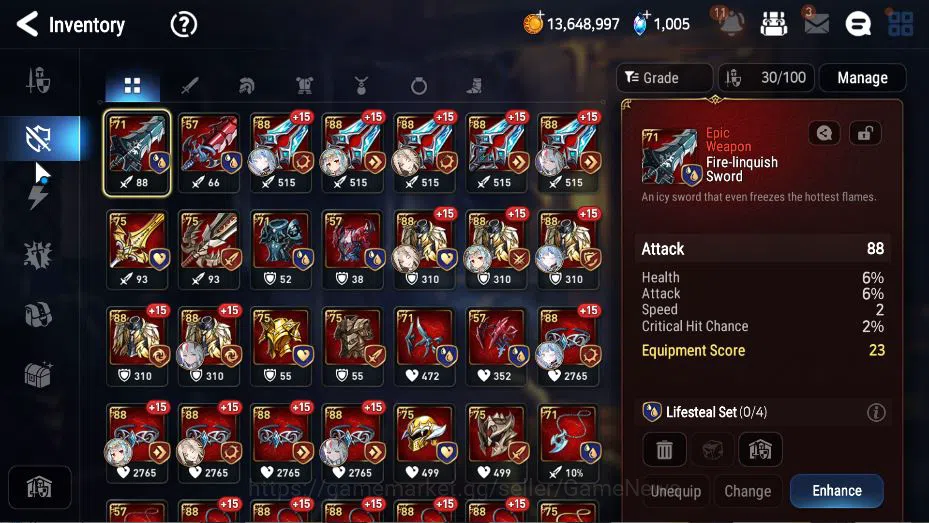 Epic Seven Accounts GLOBAL Unverif|New Era|2 ML(NM Luna, Harsetti)+Set image 9