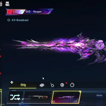 Blood Strike Accounts Rare Skin Asia|EVO SVD - Reaper Lv2+ 2 Ultra Jet-Bomber,Spike-TwiLight Baron|4 Legedary|Rank Silver