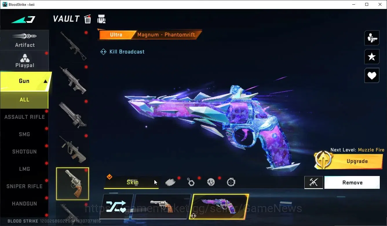 Blood Strike Accounts Collab Skin ASIA|ETERNAL DeAgle+COLLAB Enzo-Kraken,TR FN2K,JACK,BLEACH BYAKUYA+3 Collab Weapon|9 13
