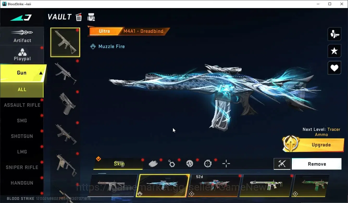 Blood Strike Accounts Collab Skin ASIA|ETERNAL DeAgle+COLLAB Enzo-Kraken,TR FN2K,JACK,BLEACH BYAKUYA+3 Collab Weapon|9 14