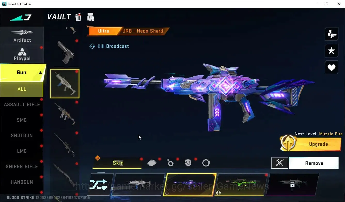 Blood Strike Accounts Collab Skin ASIA|ETERNAL DeAgle+COLLAB Enzo-Kraken,TR FN2K,JACK,BLEACH BYAKUYA+3 Collab Weapon|9 16