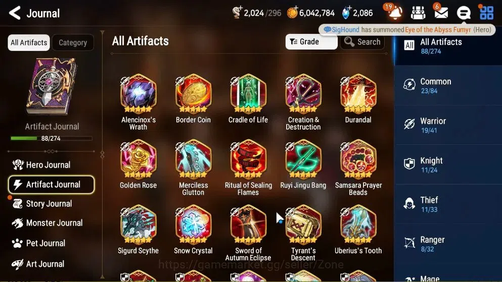 Epic Seven Accounts High-End GLOBAL Unverif|New Era|14 ML(Notos,Salome,Zio,Etc)+Abyss Fumyr,Etc|PoH+Bless ON|Auto W Hunt|2K 11