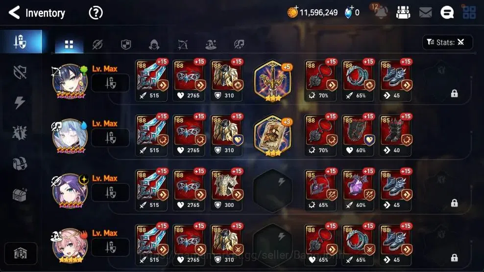 Epic Seven Accounts High-End Global Unverif | 6 ML(Straze,SP Politis,NM LunaEtc.)|PoH+Bless ON|Gold 11.5M|Stigma 28K| |Log 11