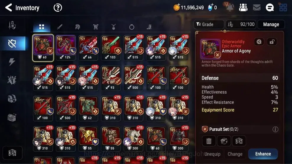Epic Seven Accounts High-End Global Unverif | 6 ML(Straze,SP Politis,NM LunaEtc.)|PoH+Bless ON|Gold 11.5M|Stigma 28K| |Log 12