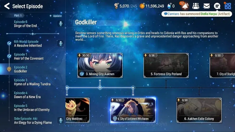Epic Seven Accounts High-End Global Unverif | 6 ML(Straze,SP Politis,NM LunaEtc.)|PoH+Bless ON|Gold 11.5M|Stigma 28K| |Log 16