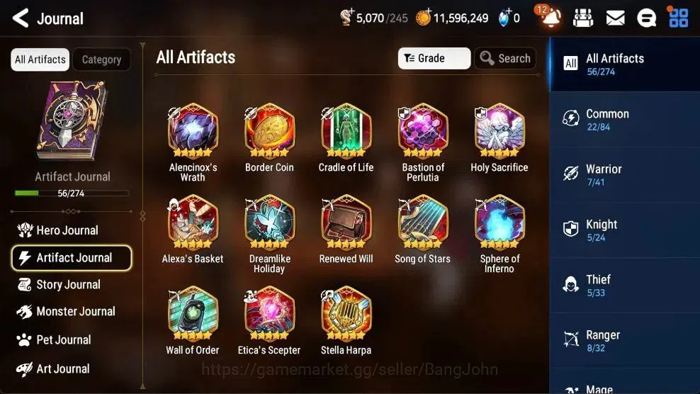 Epic Seven Accounts High-End Global Unverif | 6 ML(Straze,SP Politis,NM LunaEtc.)|PoH+Bless ON|Gold 11.5M|Stigma 28K| |Log 6