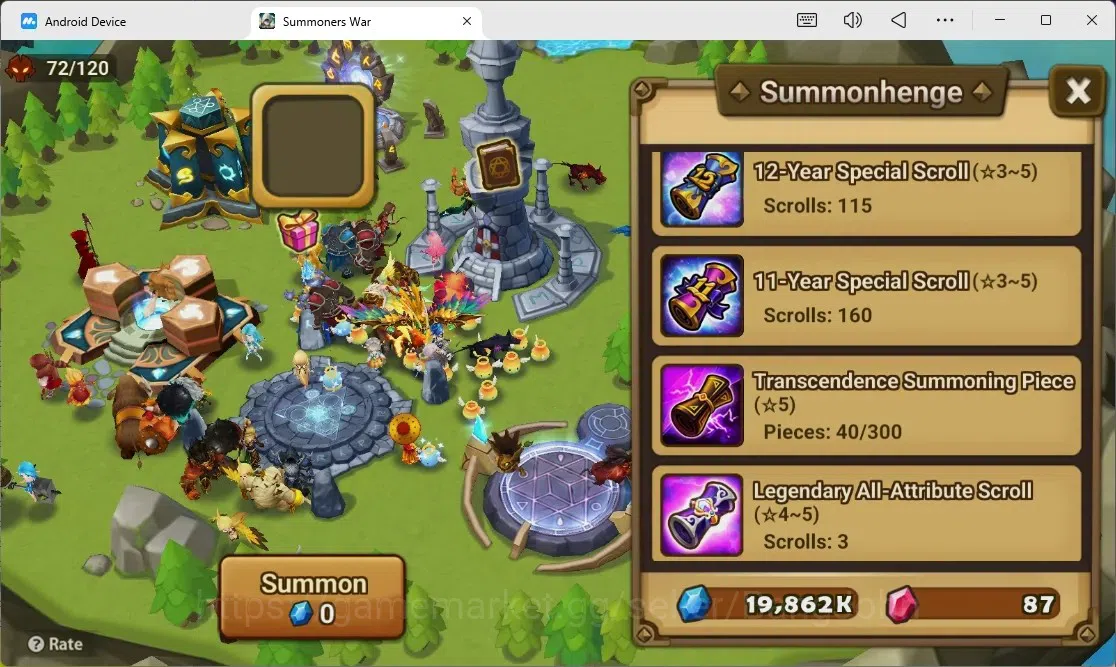 Summoners War: Sky Arena Accounts GLOBAL | NB 5 TESHAR,Starter Gacha 115 12Y+160 11Y image 3