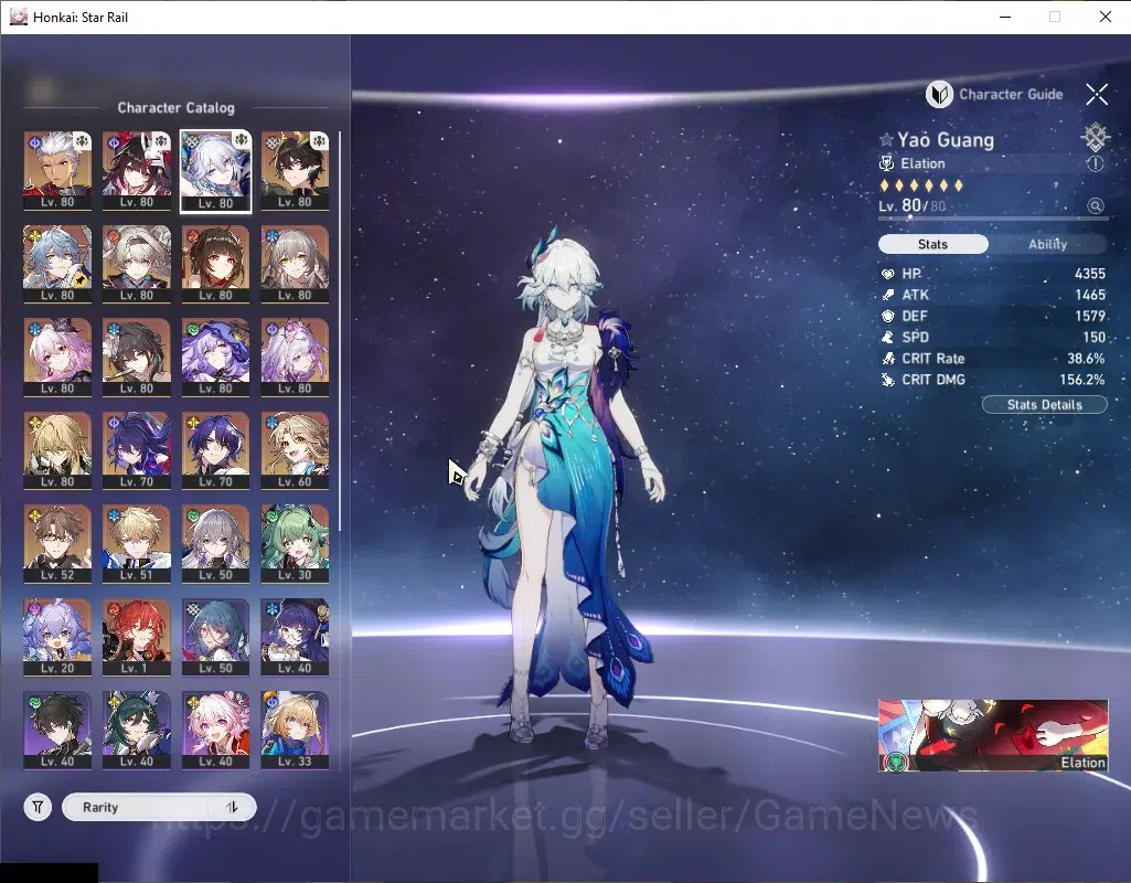 Honkai Star Rail Accounts Others Asia|TL 68|Prem Archer|15 Limited|(Casto,Sunday)+Sign,Evernight E2,Yao Guang,Black 4