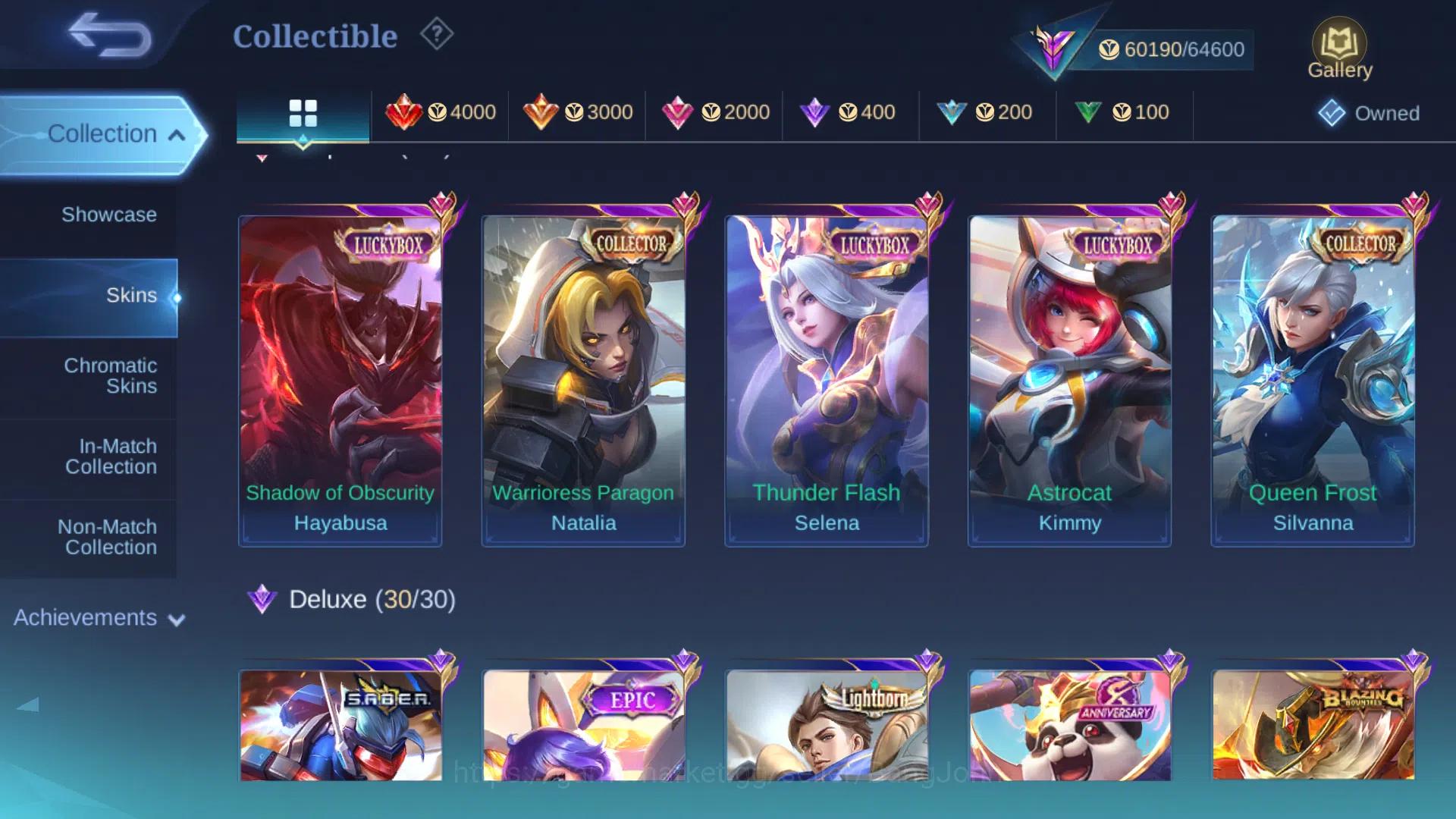 Mobile Legends: Bang Bang Accounts Hero 93 | Skin 207 | Collector Silvana | Luckybox image 13
