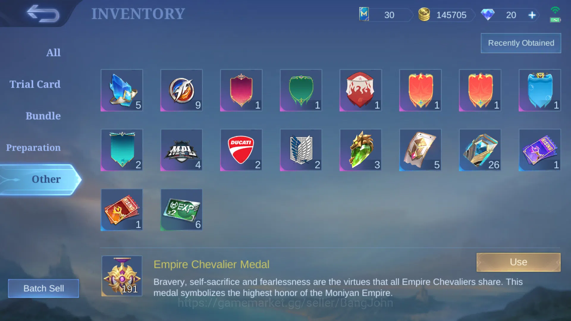 Mobile Legends: Bang Bang Accounts Hero 93 | Skin 207 | Collector Silvana | Luckybox image 3