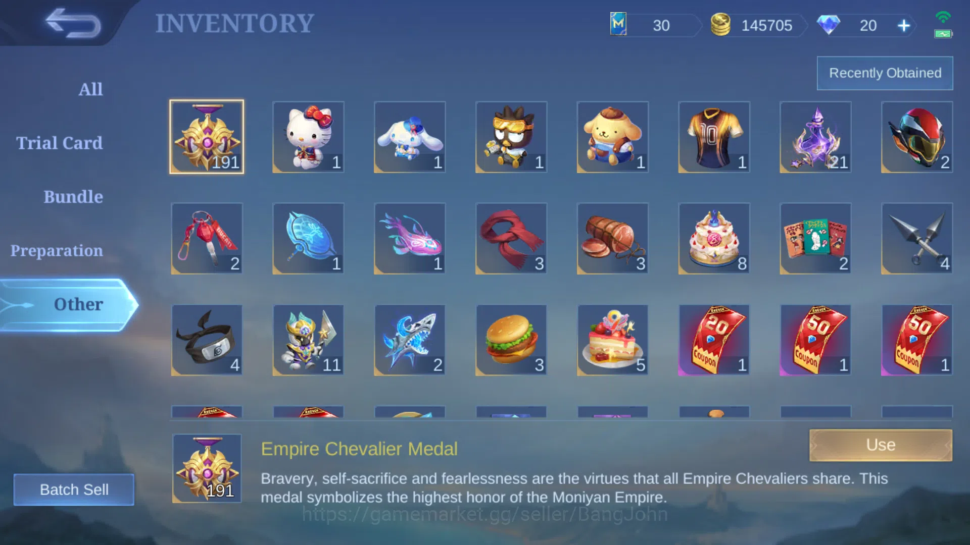 Mobile Legends: Bang Bang Accounts Hero 93 | Skin 207 | Collector Silvana | Luckybox image 4
