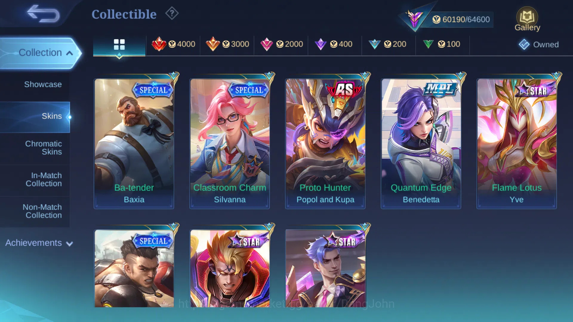 Mobile Legends: Bang Bang Accounts Hero 93 | Skin 207 | Collector Silvana | Luckybox image 5