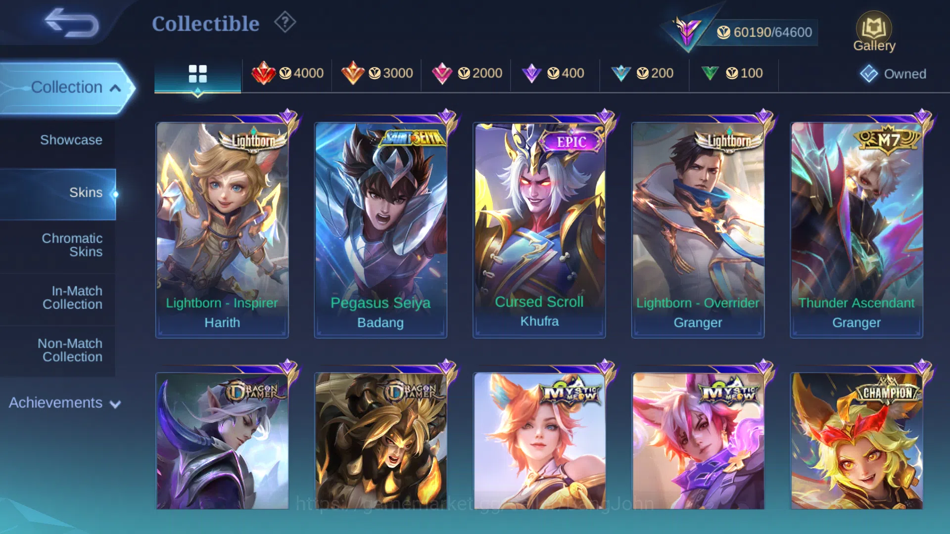 Mobile Legends: Bang Bang Accounts Hero 93 | Skin 207 | Collector Silvana | Luckybox image 8