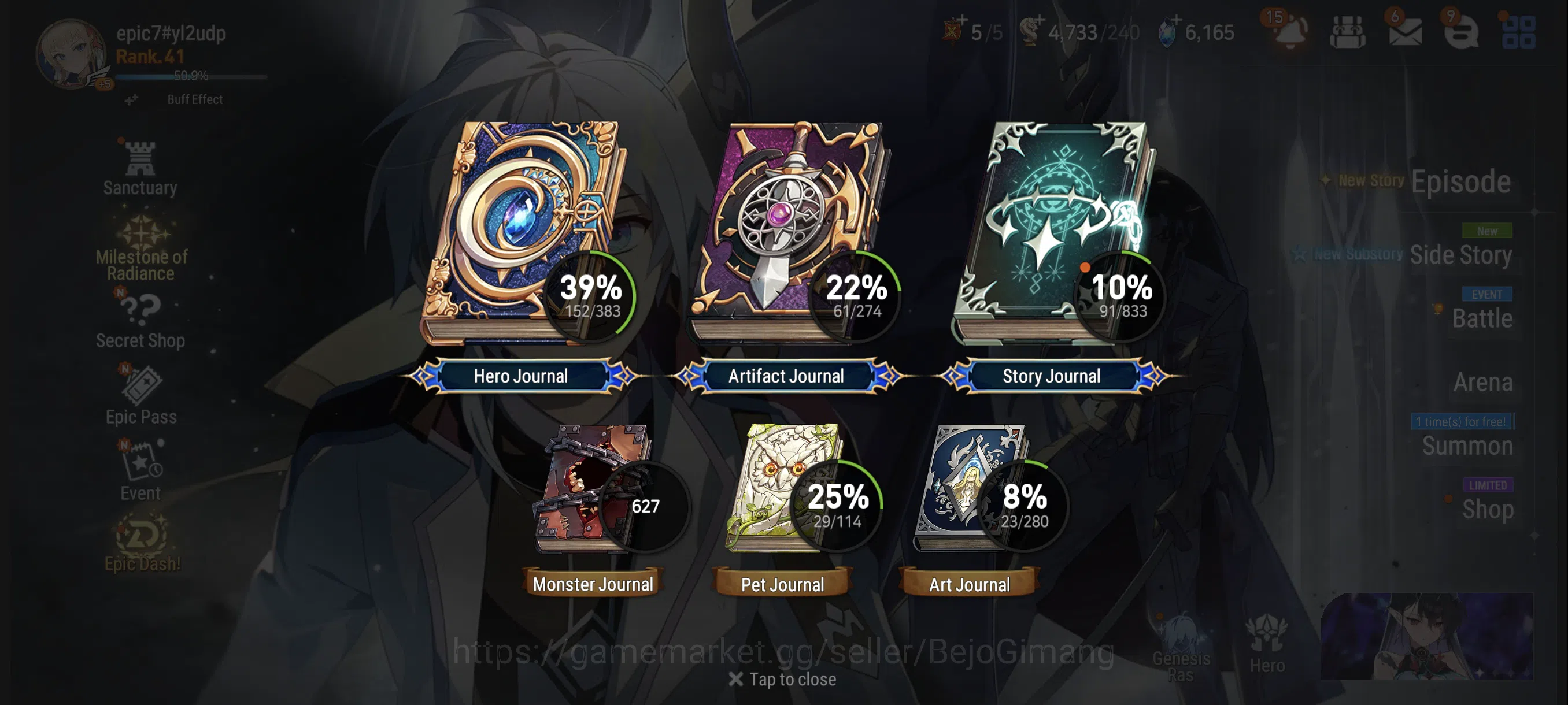 Epic Seven Accounts Starter ASIA New Era Unverif|9 ML(Kise, Yulha, Luna, Celine, Lidica, etc) + Fenne, Fumyr 1