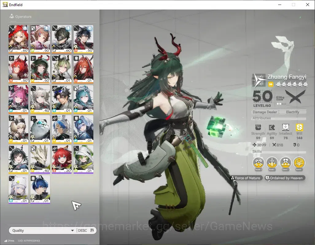 Arknights: Endfield Accounts ASIA|Lv51|8SSR(4Limit)+9(*6WEP)|[(RossiP1,Laevatai image 2