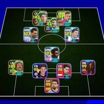 eFootball Accounts Legends & Iconic Players Android|Power 3124|Epic Marcelo,Daniele Massaro,Aubameyang,Shevchenko|5 Show