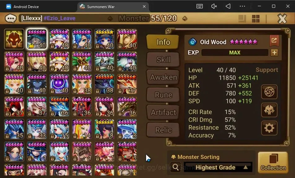 Summoners War: Sky Arena Accounts GLOBAL Lv78|2 LD[Dorothy,Benedict]|21 Total NB5[Ga image 10