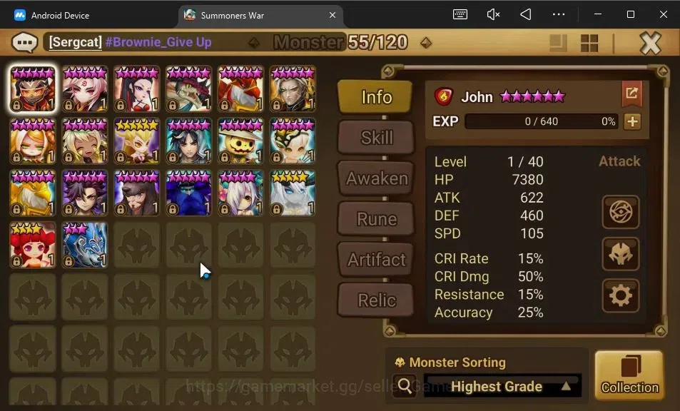 Summoners War: Sky Arena Accounts GLOBAL Lv78|2 LD[Dorothy,Benedict]|21 Total NB5[Ga image 11