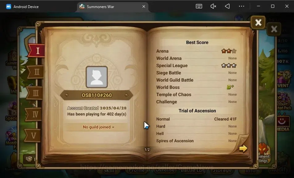 Summoners War: Sky Arena Accounts GLOBAL Lv78|2 LD[Dorothy,Benedict]|21 Total NB5[Ga image 3