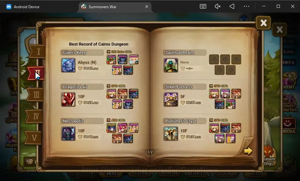 Summoners War: Sky Arena Accounts GLOBAL Lv78|2 LD[Dorothy,Benedict]|21 Total NB5[Ga image 4