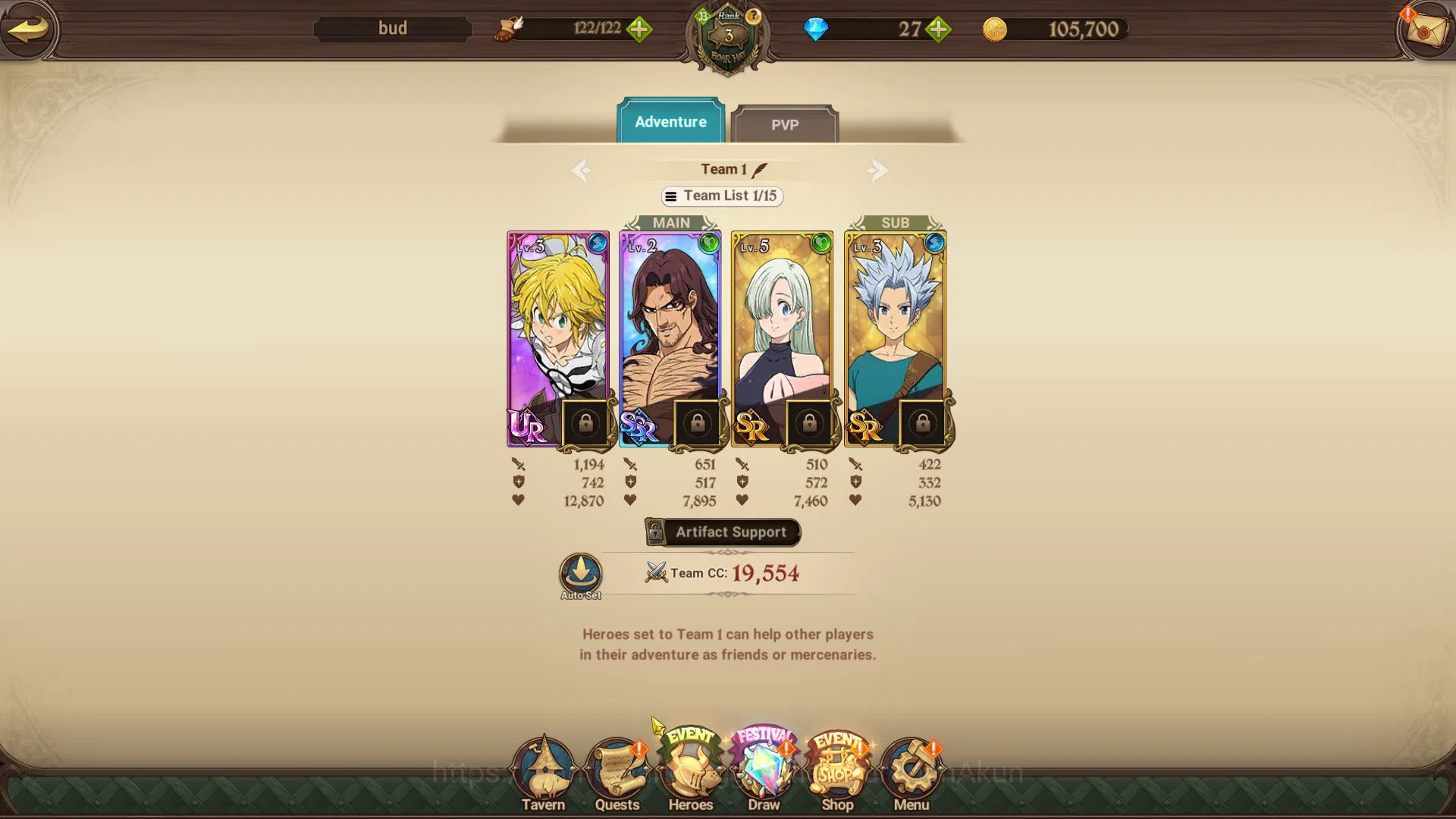 The Seven Deadly Sins: Grand Cross Accounts Global | 455K CC | Fresh Starter | 2 UR  | Merlin  image 2