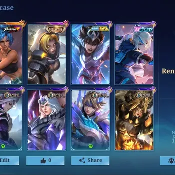Mobile Legends: Bang Bang Accounts Collector Global|282 Skin|Renowned|MWorld Ling,9ThPlace Fanny,Epic Clint Nana10Th Rafaela
