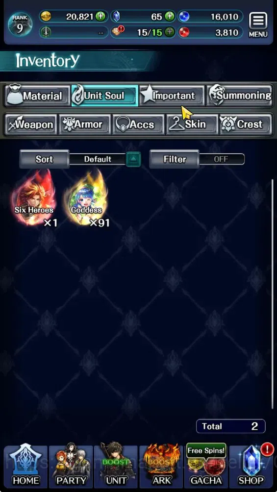 Last Cloudia Accounts GLOBAL|Rank 9|Collab Brave Frontier(Fire God Varga image 14