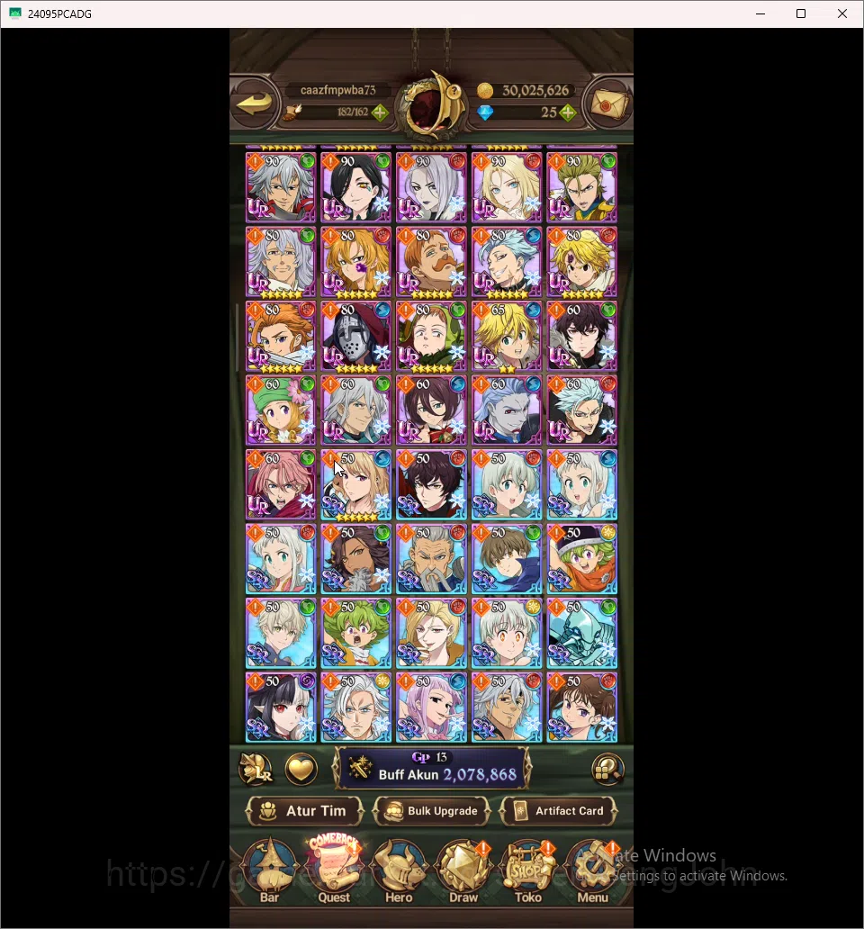 The Seven Deadly Sins: Grand Cross Accounts ASIA | 2M CC | 5 UR DKM Sabunakm 2/6  Arthur King& image 3