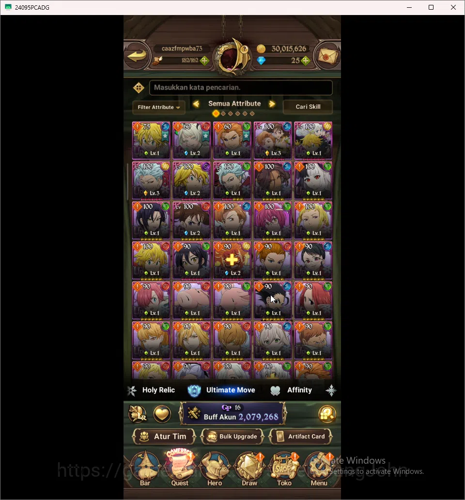 The Seven Deadly Sins: Grand Cross Accounts ASIA | 2M CC | 5 UR DKM Sabunakm 2/6  Arthur King& image 5