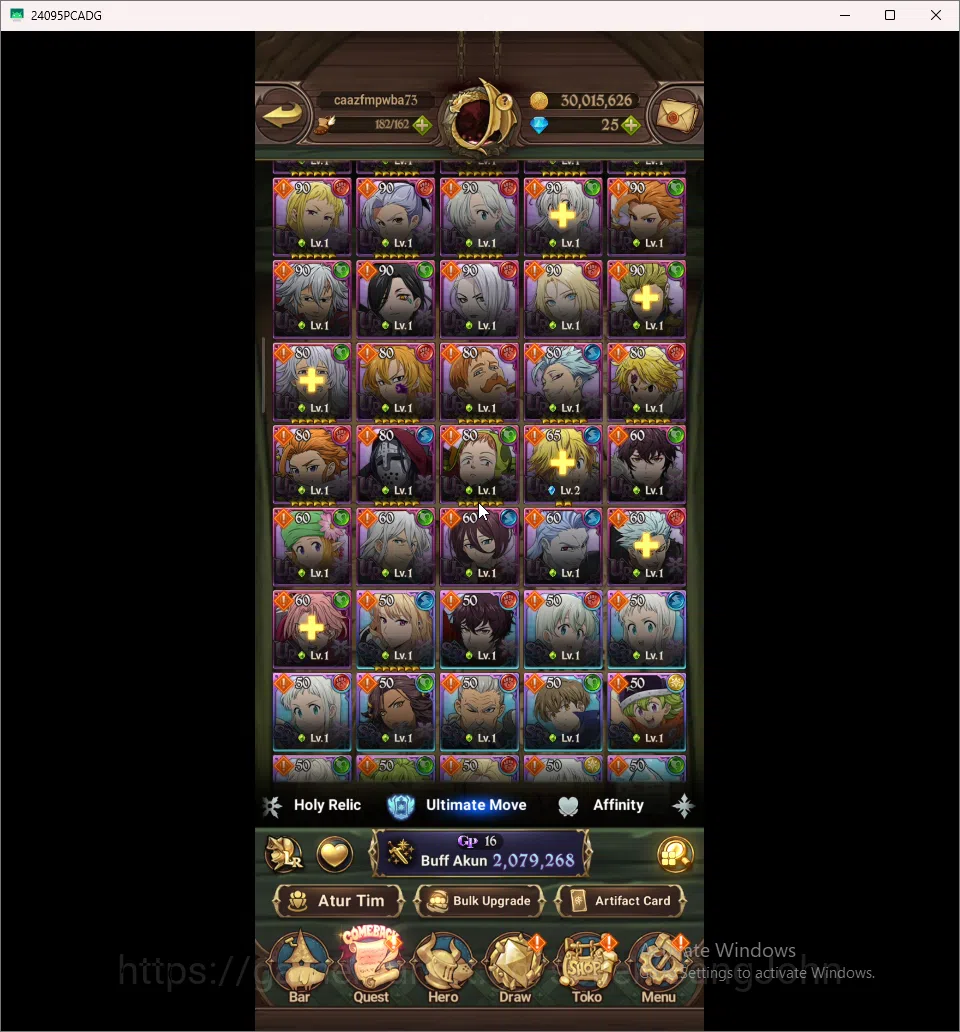 The Seven Deadly Sins: Grand Cross Accounts ASIA | 2M CC | 5 UR DKM Sabunakm 2/6  Arthur King& image 6