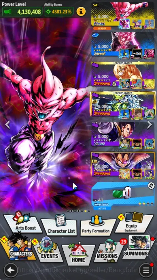 Dragon Ball Legends Accounts Android|Lvl 156|4.13M Total Power|851CC|1 LR|5 UL| image 2