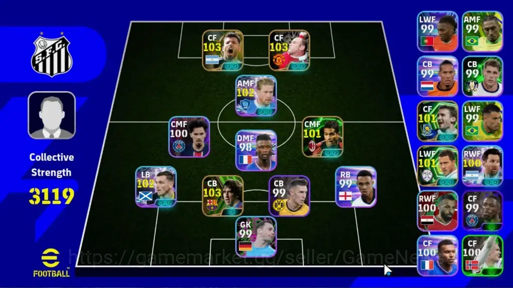eFootball Accounts Legends & Iconic Players Android|6 Epic Carles Puyol,Wayne Rooney,Sergio Aguero,Serginho|3 Show Time 1